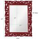 Chateau 42 X 31.5 inch Burgundy Mirror